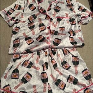 Champagne Print Pajamas